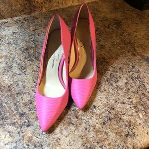 ❤️Jessica Simpson Pink Pumps Heels 9